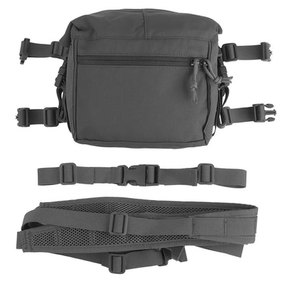 Tactical 34 Alpha Chest Rig SS Style MOLLE System Hunting Chest Vest Carrier (LBV) with Expansion Backpack Alpha Kit Utility Bag