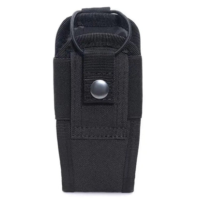 600D Tactical Walkie Talkie Pouch Black Oxford Molle Radio Pouch Portable Outdoor Hunting Sports Phone Holder Interphone Holster