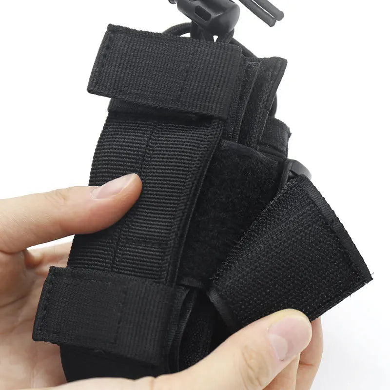 Tactical Radio Holder Shift Pocket Tactical Molle Pouch Walkie Talkie Holster Nylon Waist Belt Bag Pocket Hunting Accessories
