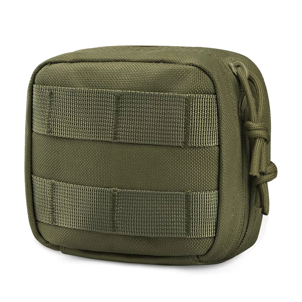 Mini Tactical Molle Pouch Compact Admin Pouch EDC Tool Pouch Utility Multi-Purpose Waist Belt Pouch Outdoor Hunting Camping Bag