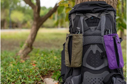 Shoulder Strap Water Bottle Pouch Outdoor Hiking Adjustable Elastic Bottle Holder Ultralight Backpack Attachment Pocket