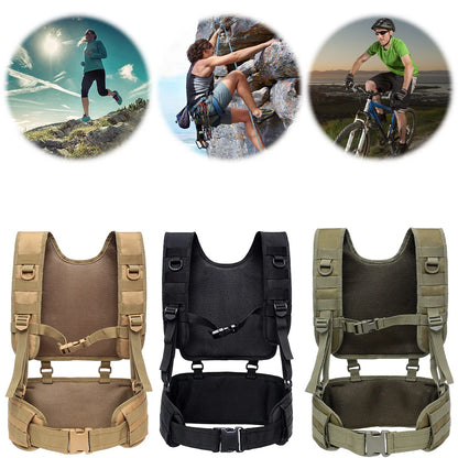 Outdoors Training Belt Multifunctional Airsoft Paintball Molle Oxford Cloth Combat Assault Vest for Outdoor Activities
