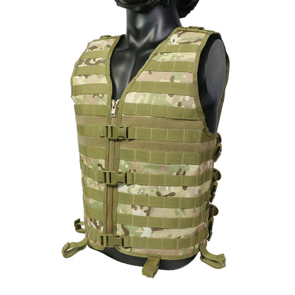 Tactical Vest Outdoor Ultra-Light Breathable Training Airsoft Vest Adjustable for Adults