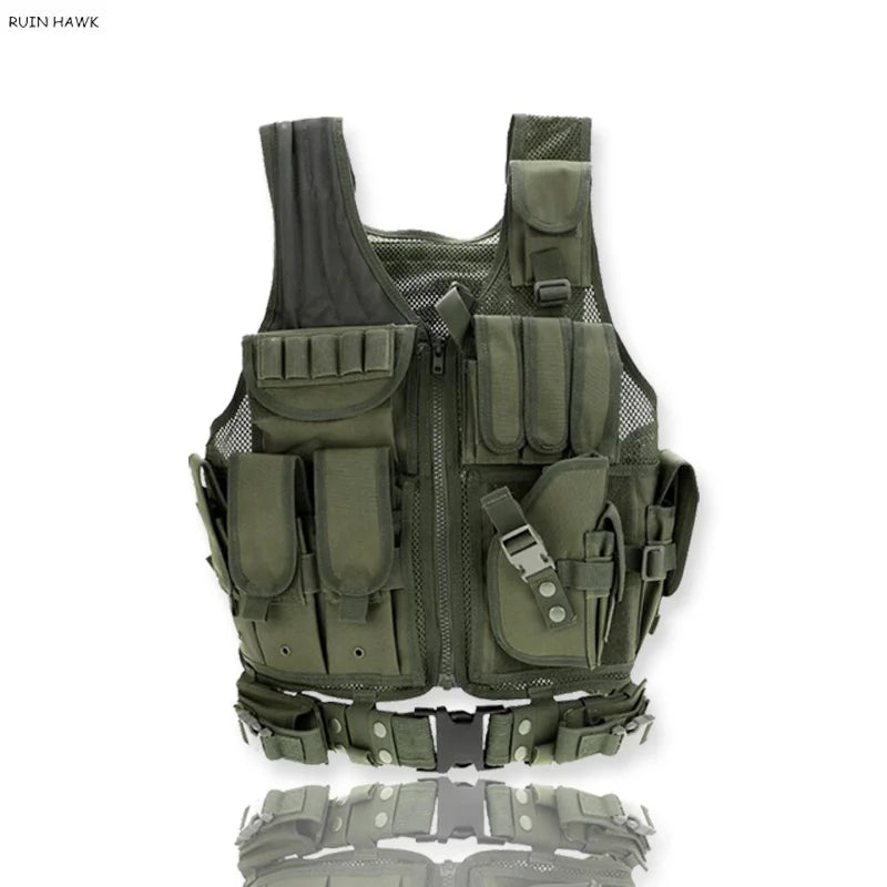 Tactical Vest Men Outdoor Hunting Waistcoat Airsoft Sport Paintball Body Armor