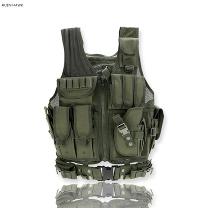 Tactical Vest Men Outdoor Hunting Waistcoat Airsoft Sport Paintball Body Armor