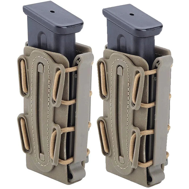 9mm Mag Pouches Pistol Magazine Pouch Soft Shell Magazine Pouch Rifle Fast Mag Carrier Holder for Belt Molle Sytem