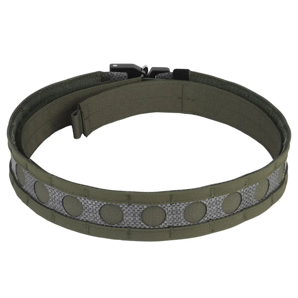 Tactcal Battle 2 Layers Waistbelt Ferro Bison Belt Quick Detach Metal Clasp MOLLE Hunting Combat Waistband Airsoft Gear