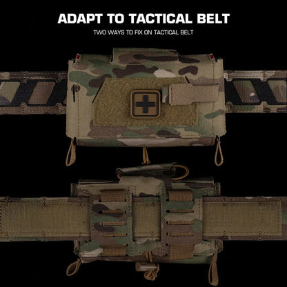 Compact Trauma Pouch V3 GEN3 Camo Style MD2 IFAK Tactical Medical First Aid Bag for Hunting Vest Plate Carrier Waist Belt Gear
