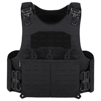 YAKEDA 500D Nylon Quick Release Hunting airsoft Tactical Vest Laser Cutting PALS System Expandable Plate carrier Combat Tank Top