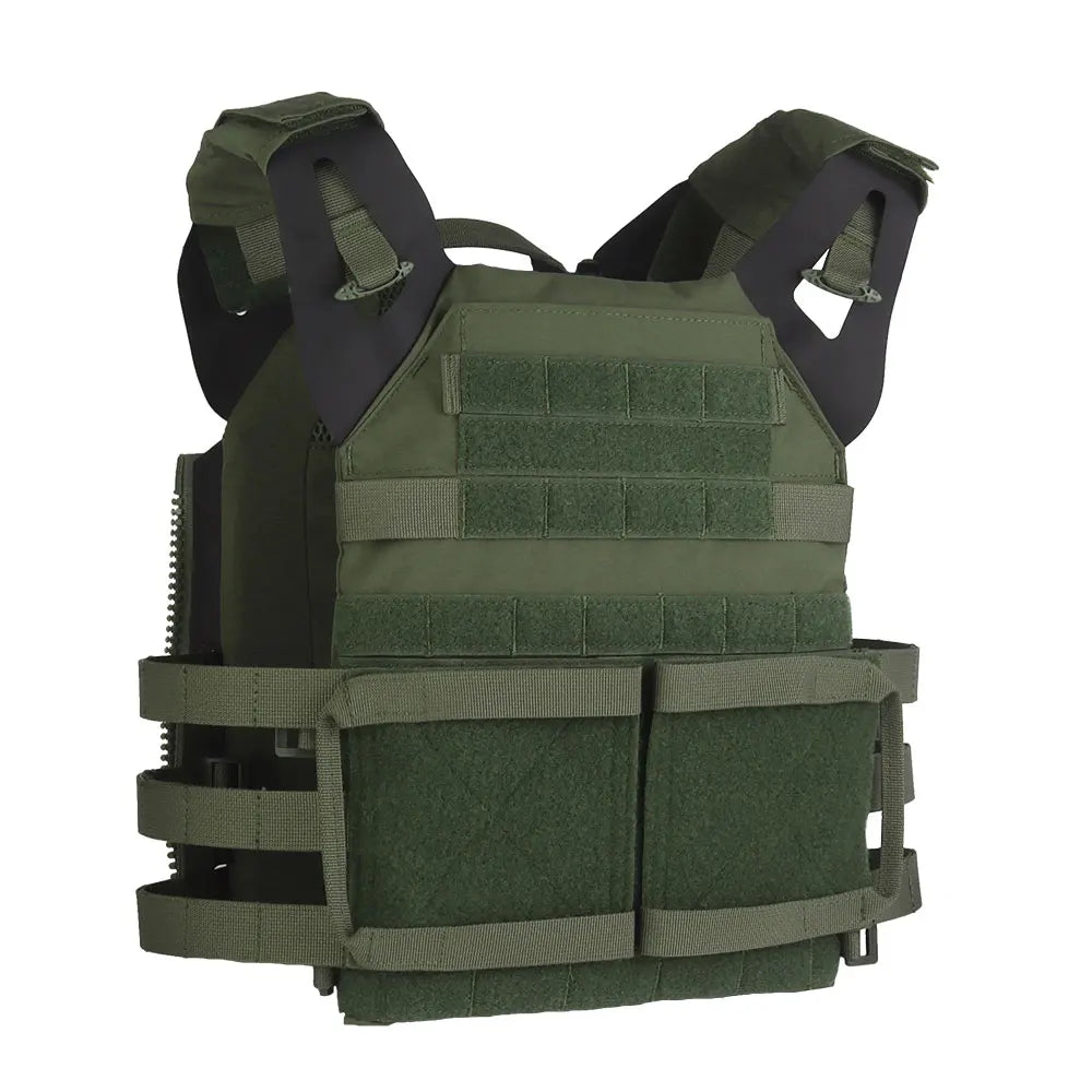Wosport JPC 2.0 Tactical Vest Modular Quick Release Adjustable Cummerbund Rear Zipper Panel Mount for Airsoft Tactical Games