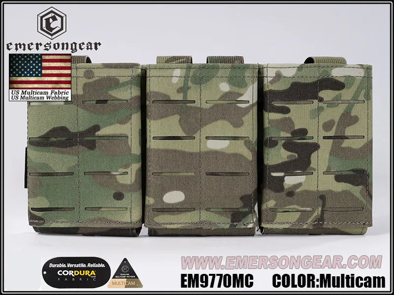 NEW Emersongear LCS Rifle Magazine Pouch Triple For：5.56/7.62mm