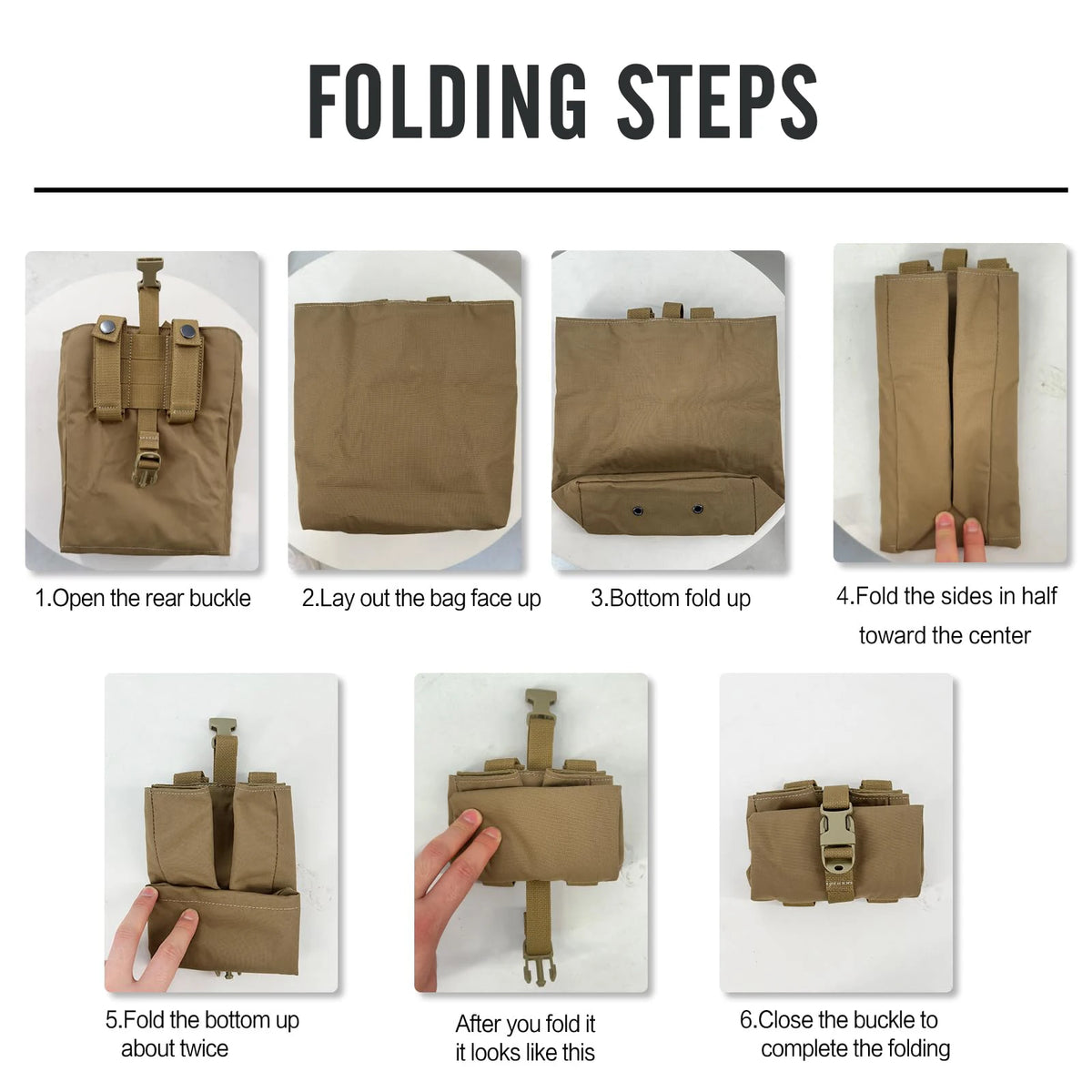 New Molle Folding Dump Drop Magazine Pouch Outdoor Camping Hunting Accessories EDC Foldable Recovery Mag Holster Waist Bag