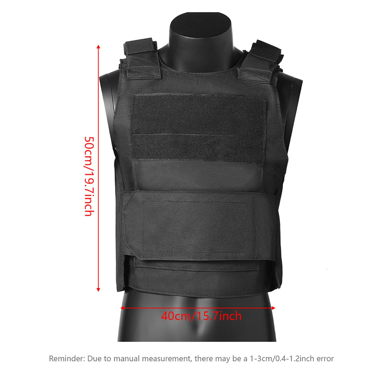 Hunting vest with widened Velcro adjustable shoulder straps and waistband, made of durable and wear-resistant fabric