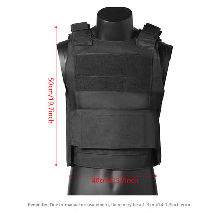 Hunting vest with widened Velcro adjustable shoulder straps and waistband, made of durable and wear-resistant fabric