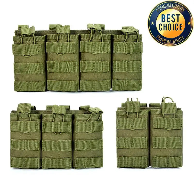 1000D Tactical Magazine Pouch Double/Triple/Quadruple Mag Pouch Airsoft Ak 5.56mm M4 Ar Rifle Hunting Accessories