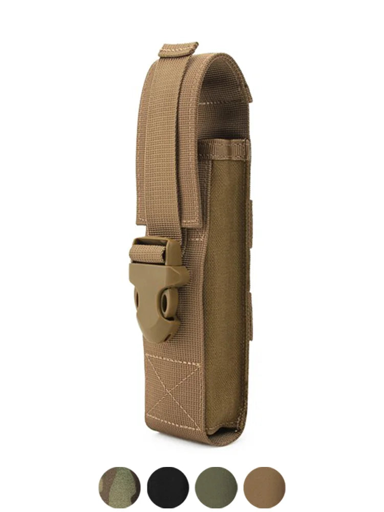 MOLLE Flashlight Holder Pouch Waist EDC Carrier for V1C0 MP5 Torches Multi Tool Storage Outdoor Camping Hiking Accessories