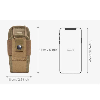 3Pcs/Lot Outdoor Tactical Molle Pouch Walkie Talkie Holder Multi-Function Phone Waist Bag for Camping Hiking Hunting Sports