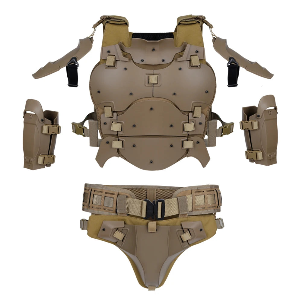 Tactical Airsoft Vest Armor Suit Set Adjustable Militar Hunting Chest Protective Equipment Paintball Shooting CS Wargame Vest