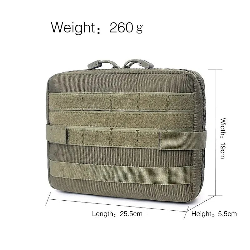 Tactical Medical EMT Molle Pouch Bag - Outdoor Emergency Pack for Camping Hunting with Utility Multi-tool Kit EDC Bag