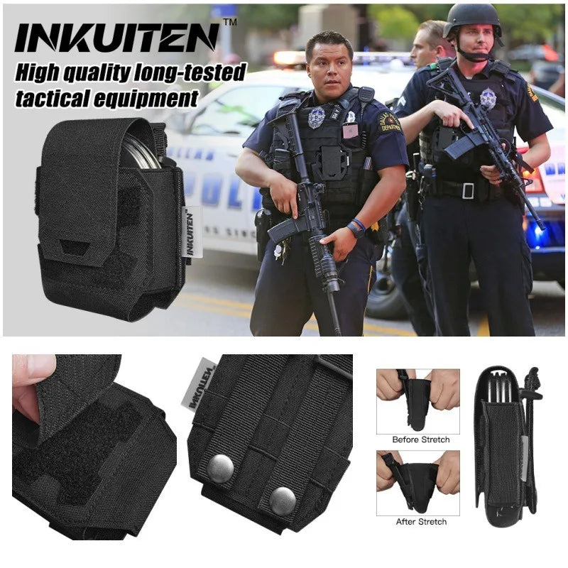 1/2PCS Handcuffs Pouch Shackles Case Holster Molle Quick Release Cuffs Holder Tactical accessory bag training tactical vest belt