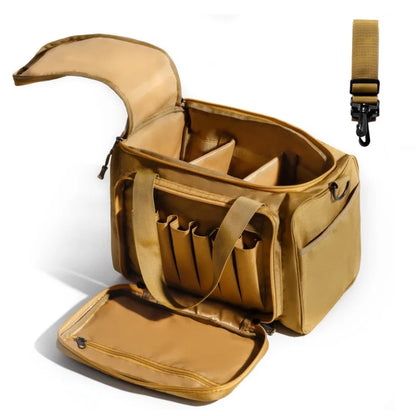 Gun Range Bag Outdoor Hunting Training Shooting Tactical Pistol Gun Case Hiking Camping Large Capacity Handbag
