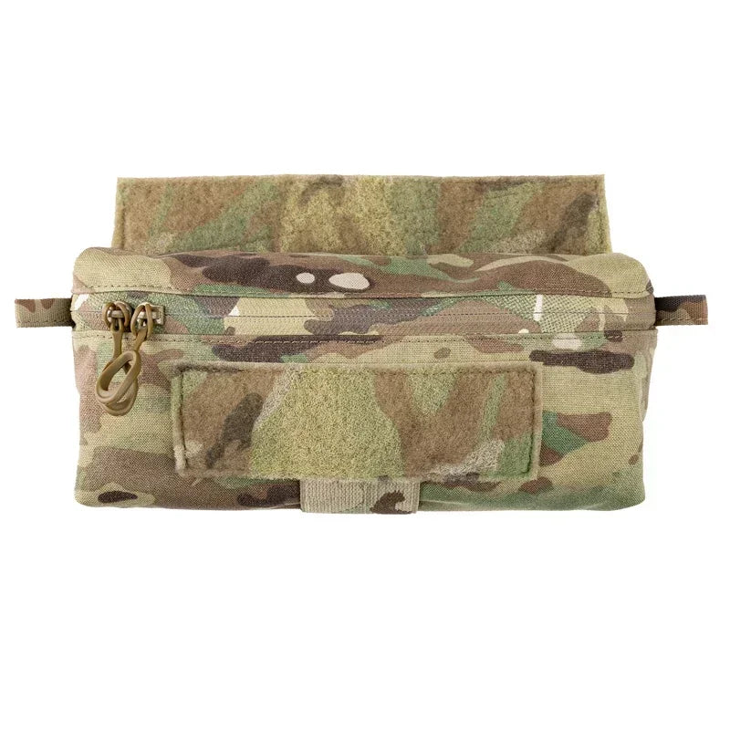 Tactical EDC Dump Drop Pouch Airsoft MK4/D3/FCPC Chest Rig Hanging Abdominal Pouch Multicam Expanded Plate Carrier Fanny Bag