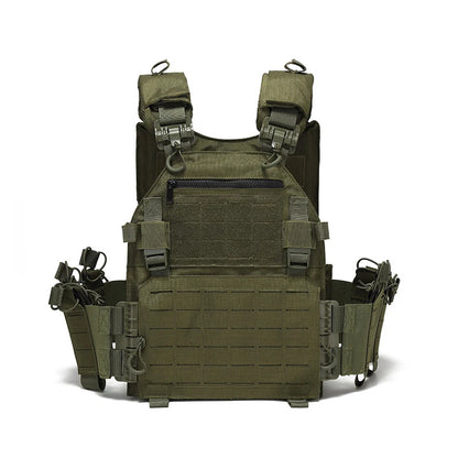 ws New Combat Vest 6094 Quick Release Lightweight Laser Cut Tactical Vest Black Gear Carry Hunting Tactical Vests