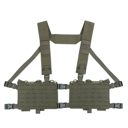 Outdoor Vest with Adjustable Shoulder Straps and Double Storage Pockets Nylon Texture for Outdoor Activity and Training