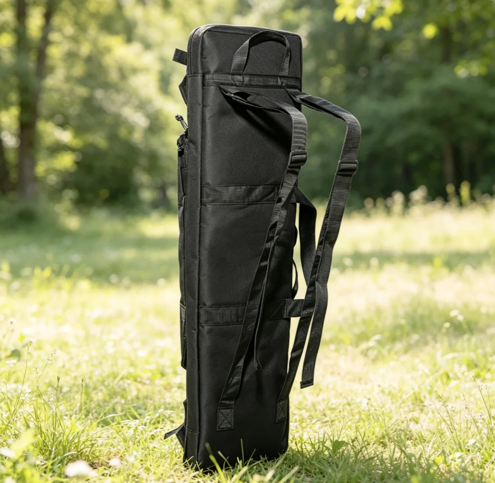 Tactical Rifle Bag 120cm/90cm, Gun Carrying Case Transport Backpack with Pistol Holster, Outdoor Sport Accessory