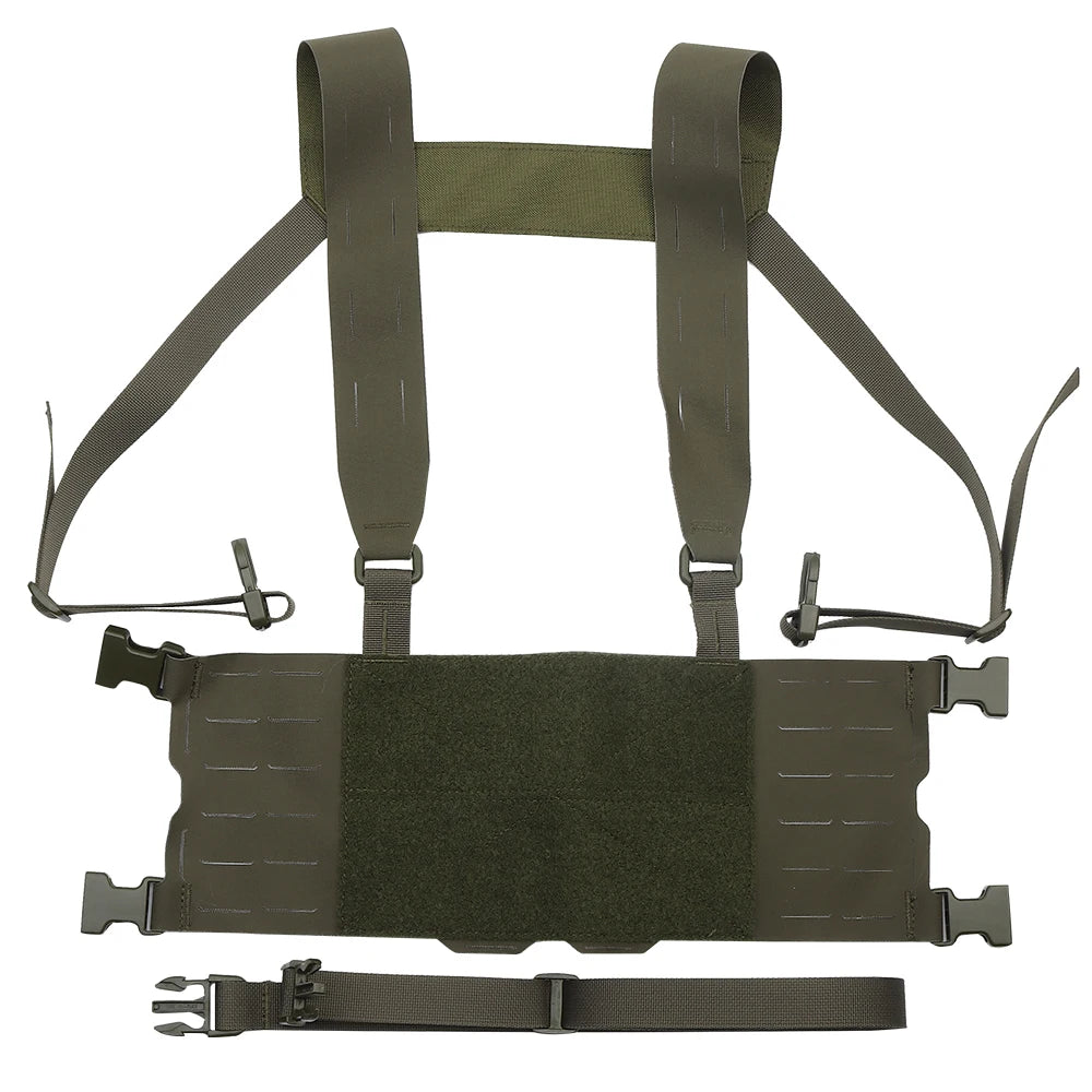 Ferro Style Tactical Chesty Rig Wide Harness Lightweight MOLLE Hunting Vest FCPC V5 Quick Conversion Shooting Airsoft Chest Rig