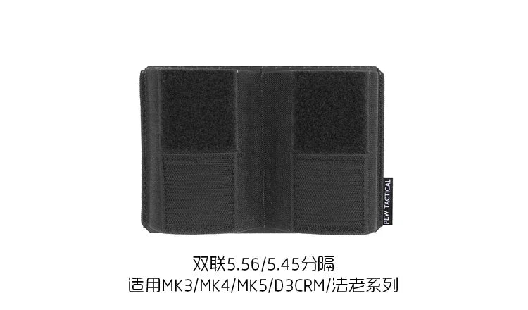 Quadruple Double Triple 556 762 Mag Pouch Elastic Separation Tool Insert Pouch for SS Tactical Vest