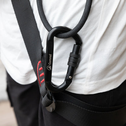 Camnal Custom 30KN Titanium Carabiner Stainless Steel Climbing Gear for High-Altitude Work Tree Climbing Fall Protection