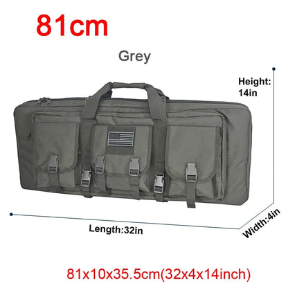 LQARMY 81 97 106 122cm Tactical Gun Bag Double Rifle Case  Molle Rifle Bag Sniper Airsoft Gun Case Backpack Hunting Gun Holster