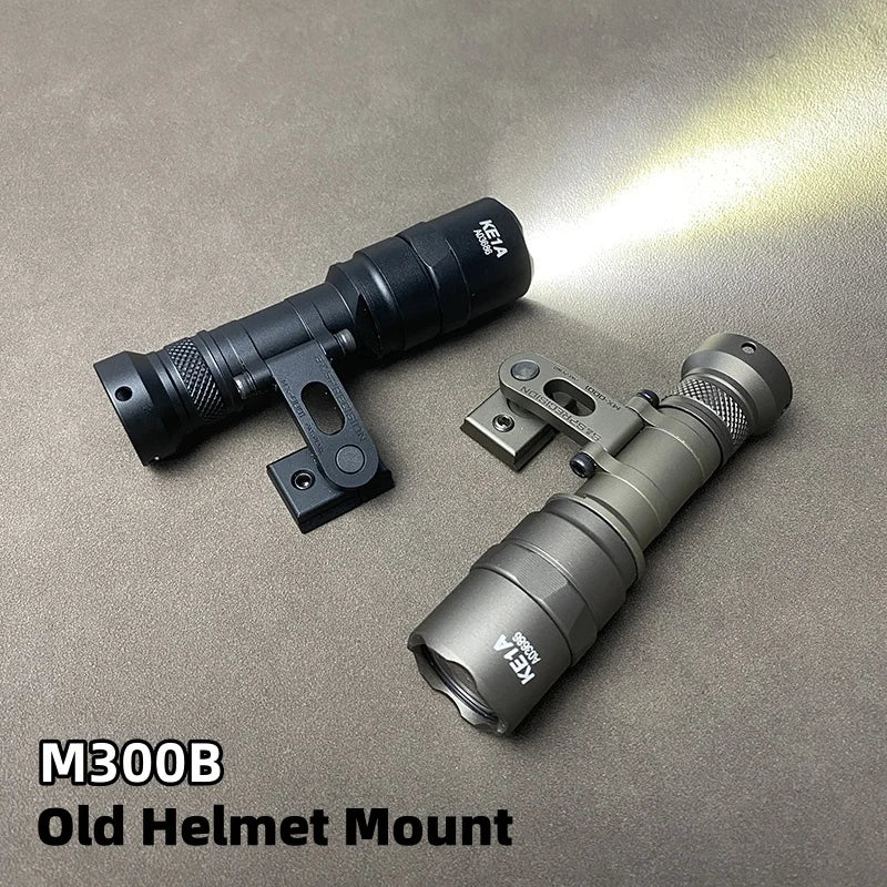 SOTAC Tactical SS MAX Helmet Light Mount with M300V M300B SF Flashlight for Helmet Rail