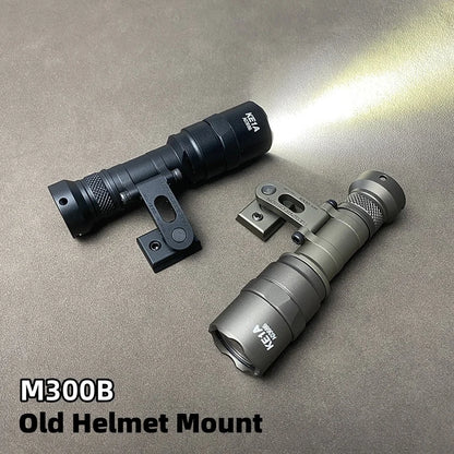 SOTAC Tactical SS MAX Helmet Light Mount with M300V M300B SF Flashlight for Helmet Rail