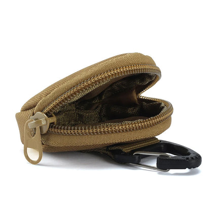 Tactical EDC Key Wallet Pocket Outdoor Sports Earphone Case MOLLE Mini Hanging Bag Usb Cable U-Disk Coin Storage Bag