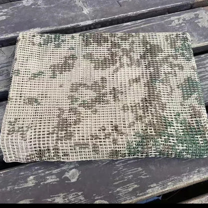 Camouflage mesh scarf sniper veil camouflage mesh face scarf veil head wrap suitable for outdoor camping hiking hunting shooting