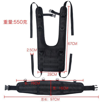 Adjustable Tactical Vest Airsoft Molle Chest Rig Detachable Waist Belt Combat Hunting Vest for Shooting CS Outdoor Equipment
