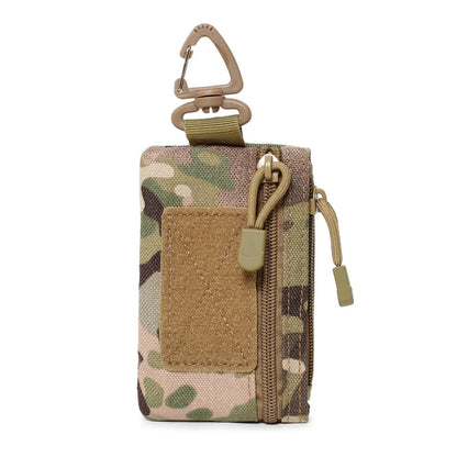 Outdoor Sports Men Tactical EDC Wallet Portable Coin Pouch Key Bag Waist Bag Durable Card Bag Zipper Wallet Accessory Bag
