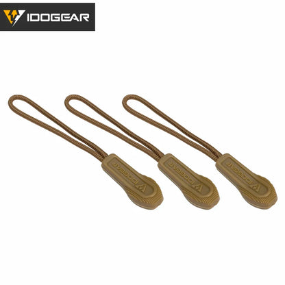 IDOGEAR Tactical Hook Handle Zipper Handle 3PCS Zipper Pull Drawstring 3952