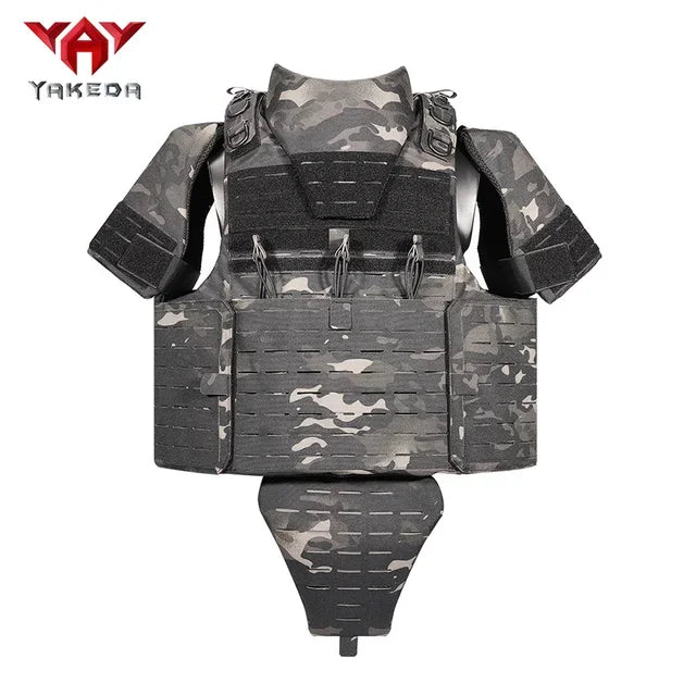 YAKEDA Detachable Multifunctional Training Suit Outdoor Vest with Modular Combination Laser Cutting MOLLE System  Tactical Use