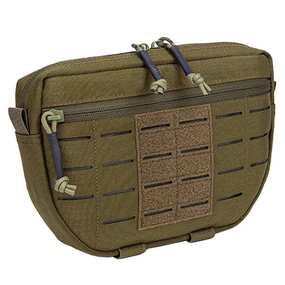 Tactical Molle Admin Pouch Sports Hunting Dump Pouch Nylon Front Pouch of Plate Carrier Chest Rig with Molle Carrying Kit Bag