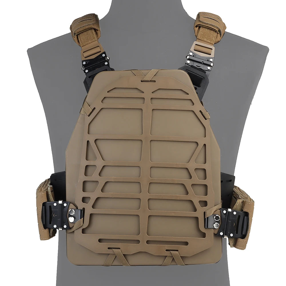 Modular 3D Tactical Armor,Paintball Vest, Airsoft Protective Plate Carrier, Quick Release PFM Outdoor Hunting Vest Training Gear
