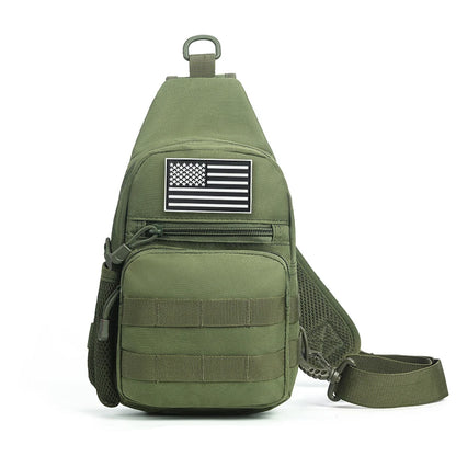 Multi functional daily commuting travel crossbody bag, chest bag, small shoulder bag with multiple pockets