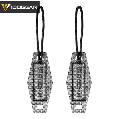 IDOGEAR Tactical Zipper Pull Cord Extension Zip Fixer Hook Handle Replacement Pulls Tab for Vest Backpack 3964