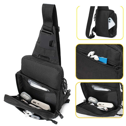 Tactical Sling Bag Concealed Carry Crossbody Gun Bag Qiuck Access Pistol Bag EDC Shoulder Chest Pack Range Bags Fanny Pack