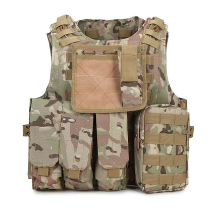 Tactical Vest CS Game Airsoft Assault Molle Vest Equipment Outdoor Clothing Hunting Camouflage Vest Combat Security Waistcoat