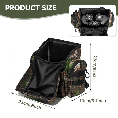 PSKOOK Binocular Harness Chest Pack with Rangefinder Pouch Bird Watching Binocular Case Bino Bag for Outdoor Sports