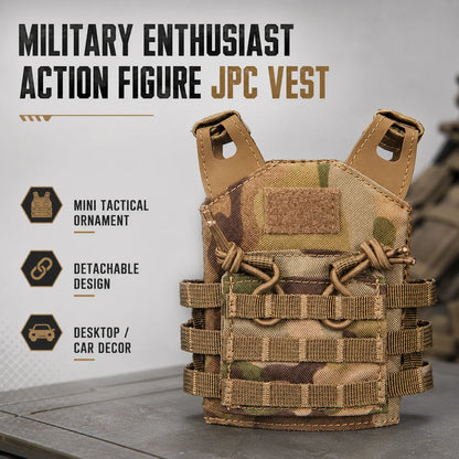 Mini Tactical JPC Vest Action Figure Accessory Multicam Plate Carrier Model Toy Desktop Car Decor Collectible Gear