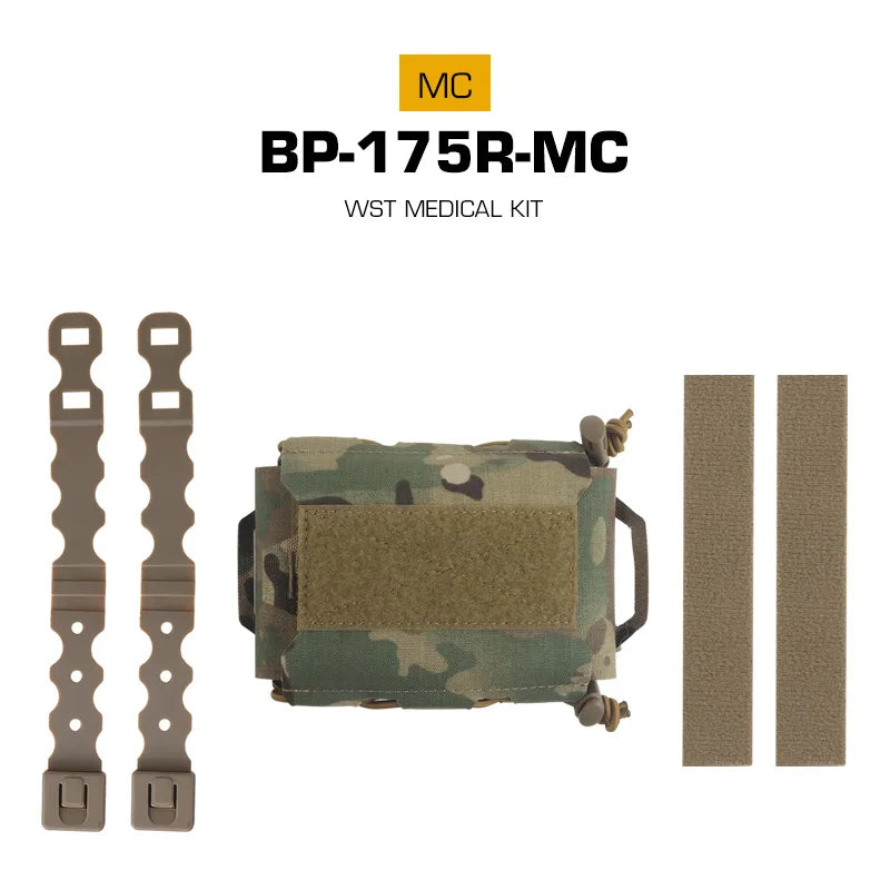 Tactical IFAK Compact Trauma Pouch MOLLE Medical Bag First Aid Kit for Outdoor Hunting Camping Hiking